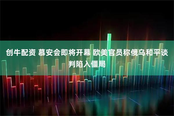 创牛配资 慕安会即将开幕 欧美官员称俄乌和平谈判陷入僵局